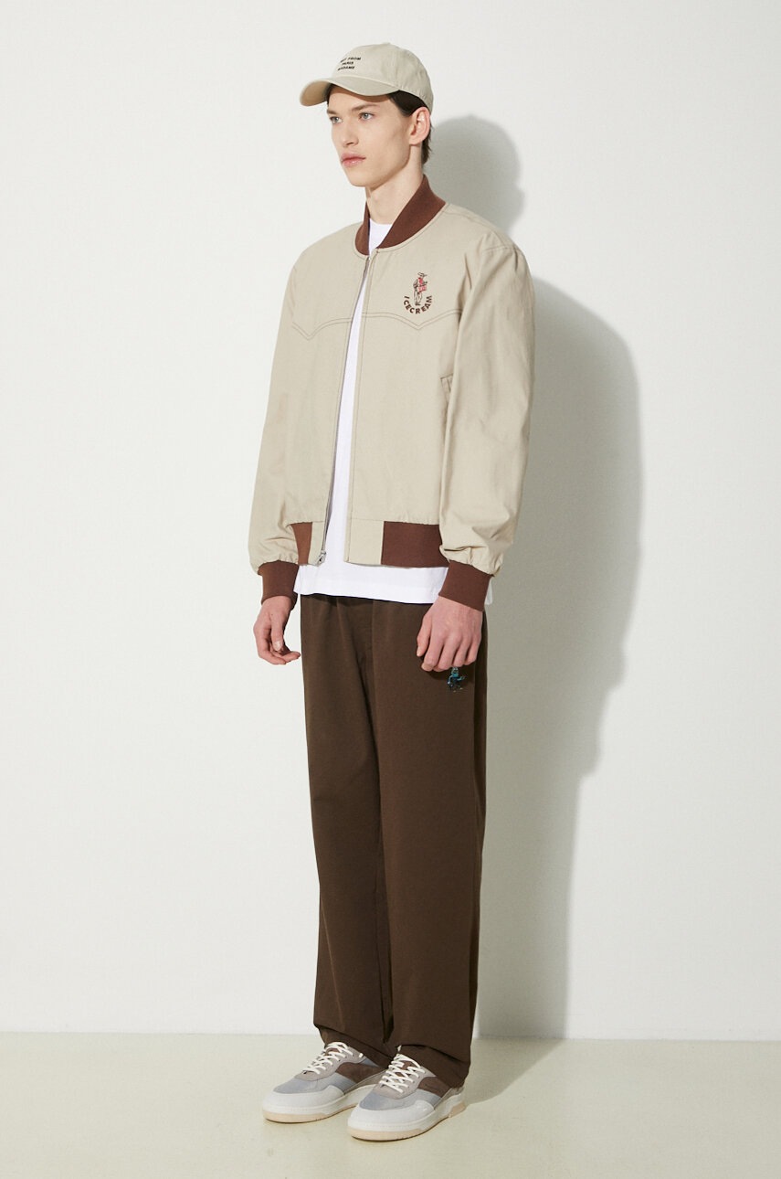 Μπουφάν bomber ICECREAM Western Bomber ανδρικό, χρώμα: μπεζ, IC24202 φωτογραφία