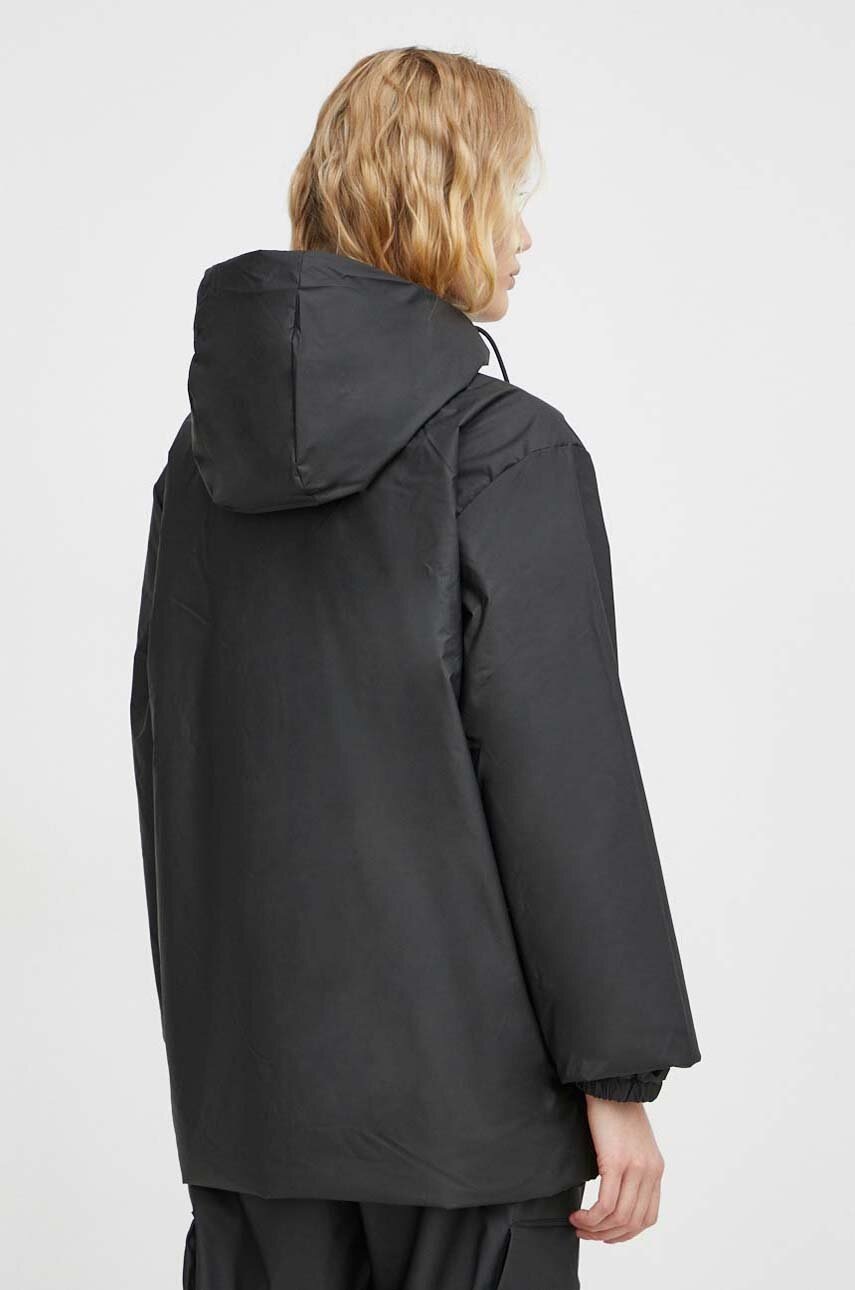 Μπουφάν Rains 15770 Jackets χρώμα: μαύρο φωτογραφία