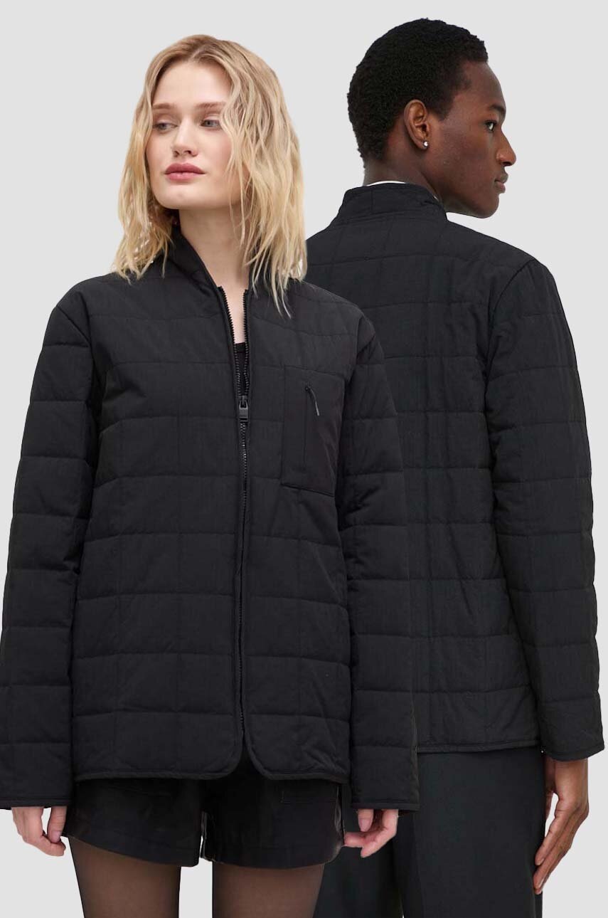 

Яке Rains 19400 Jackets в черно преходен модел, Черен