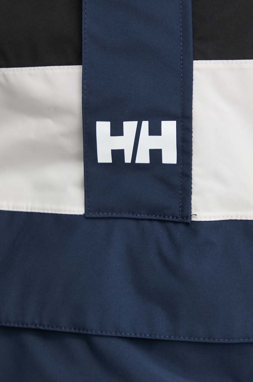Дощовик Helly Hansen колір синій перехідна oversize 