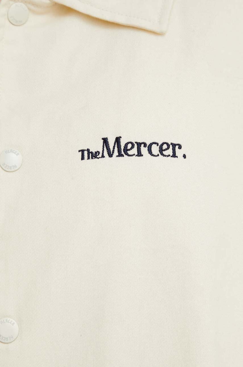Βαμβακερό σακάκι The Mercer Brand χρώμα: μπεζ φωτογραφία