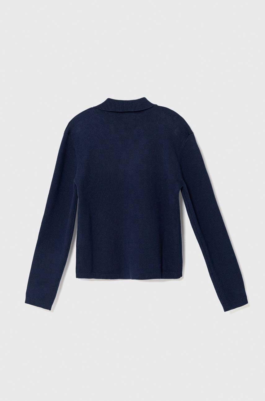 Детский хлопковый кардиган United Colors of Benetton цвет синий