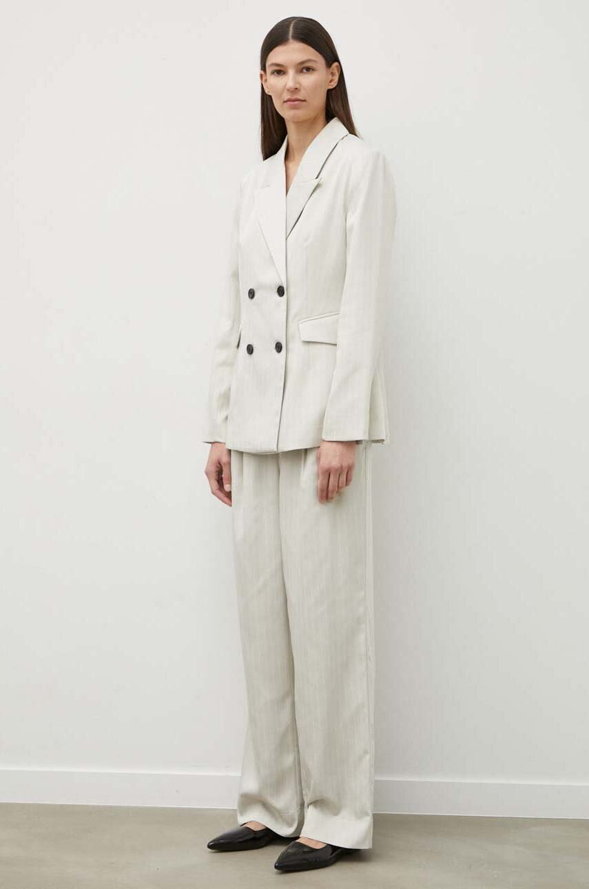 Σακάκι Bruuns Bazaar PinBBTonya blazer χρώμα: γκρι, BBW3833 φωτογραφία