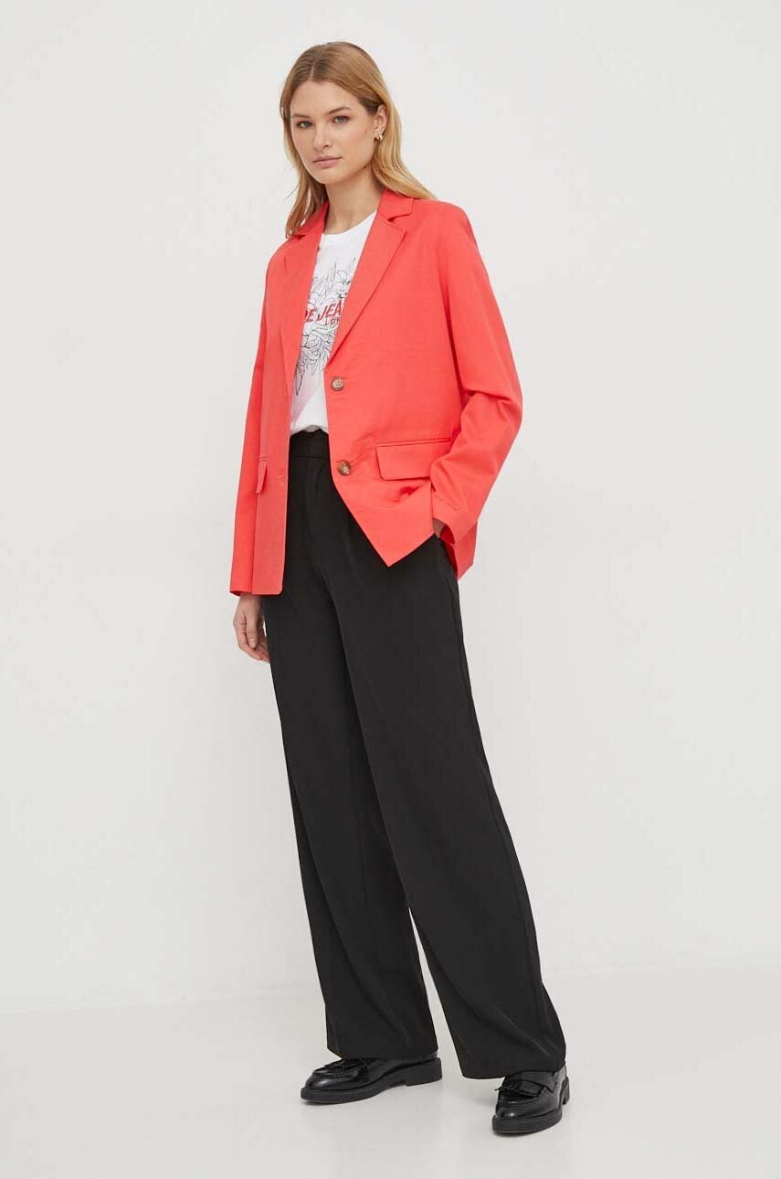 Σακάκι Pepe Jeans SAILOR χρώμα: κόκκινο PL402320 φωτογραφία