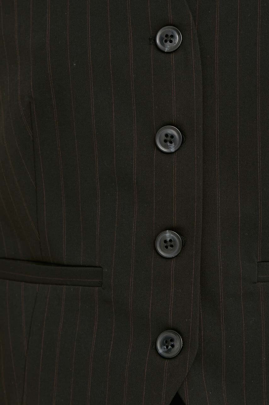 Γιλέκο Samsoe Samsoe SARAMONA χρώμα: μαύρο, F24100047 φωτογραφία