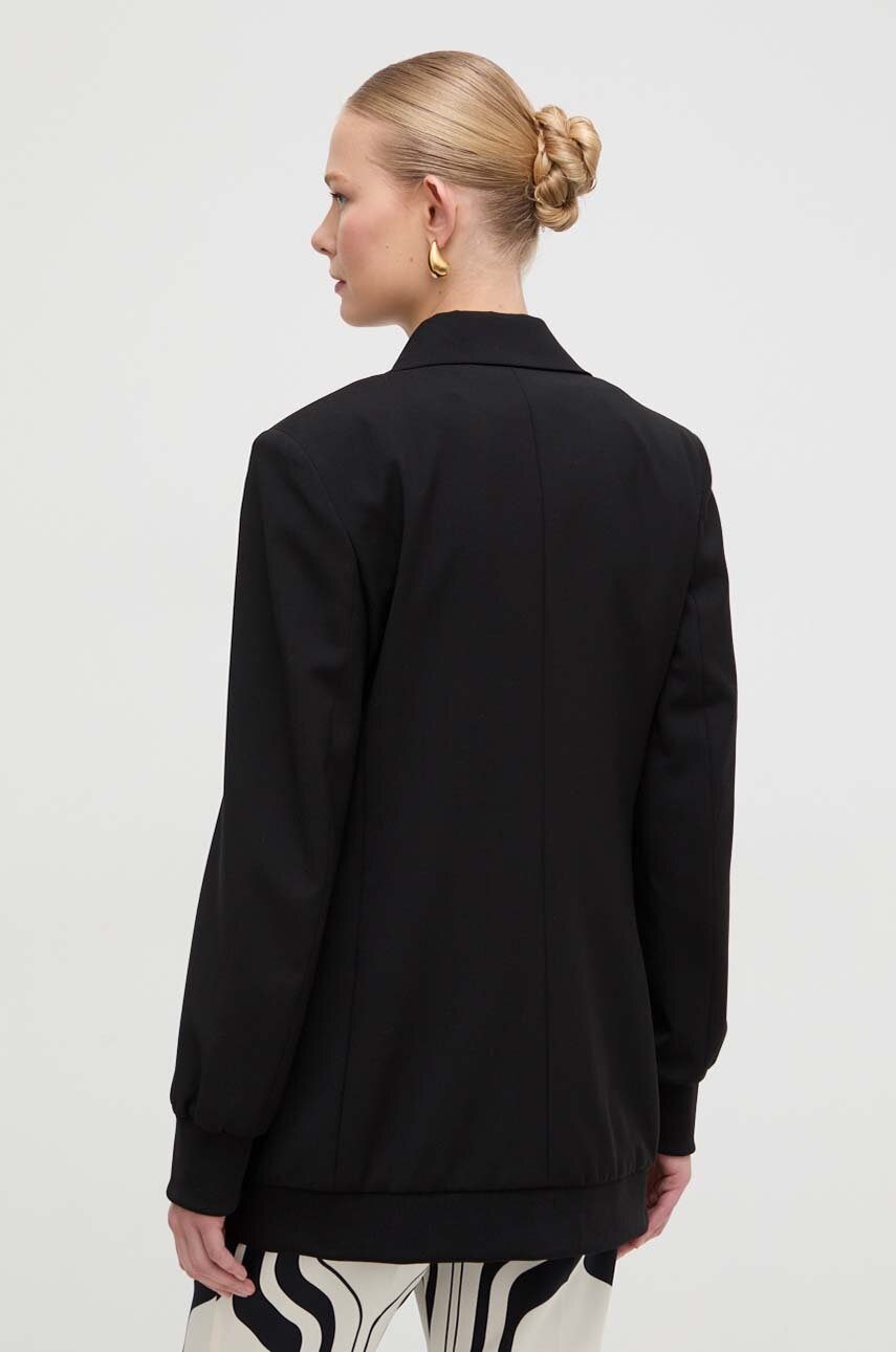 Μάλλινο σακάκι Weekend Max Mara χρώμα: μαύρο φωτογραφία