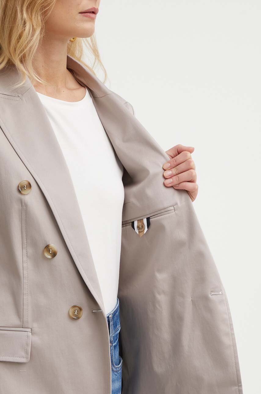 Σακάκι BOSS χρώμα: μπεζ, 50511958 φωτογραφία