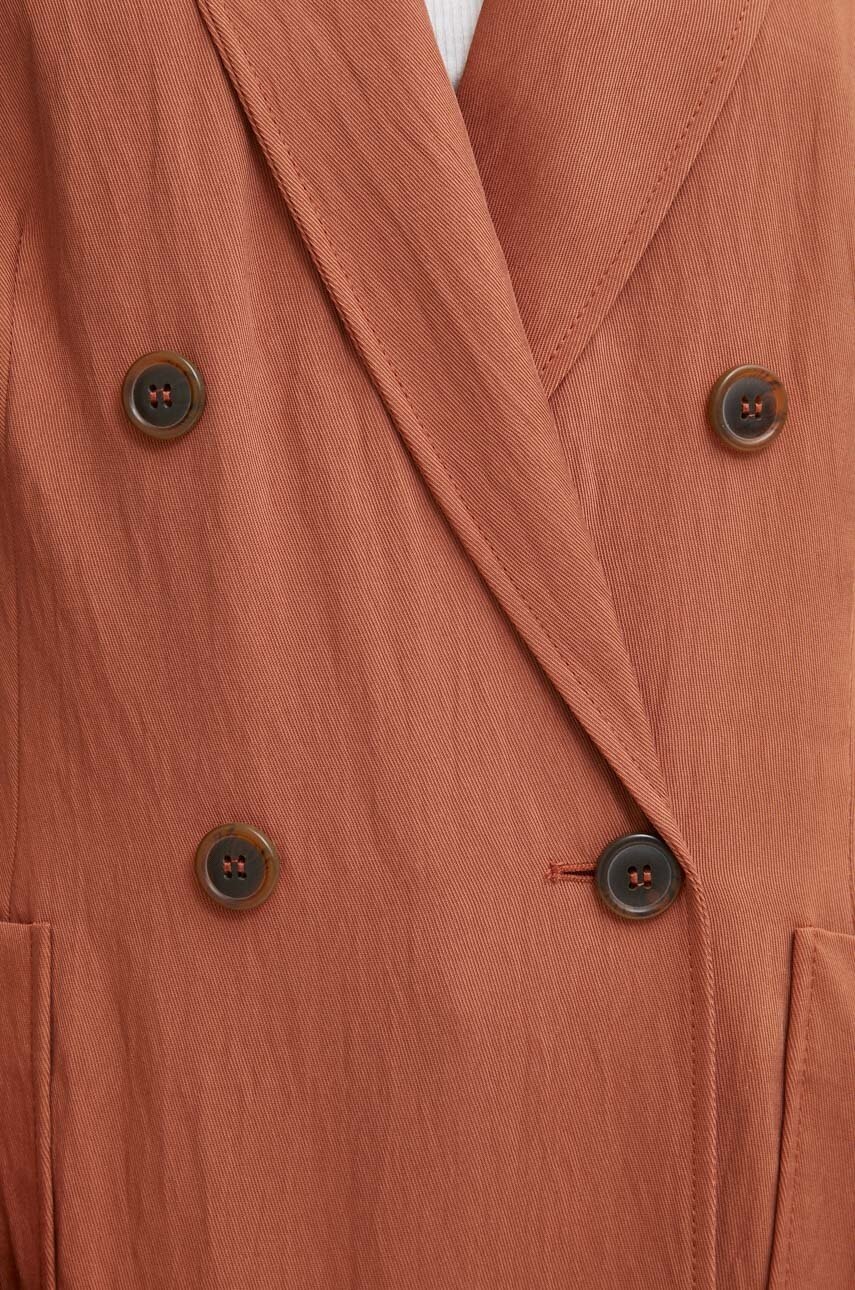 Σακάκι United Colors of Benetton χρώμα: καφέ φωτογραφία