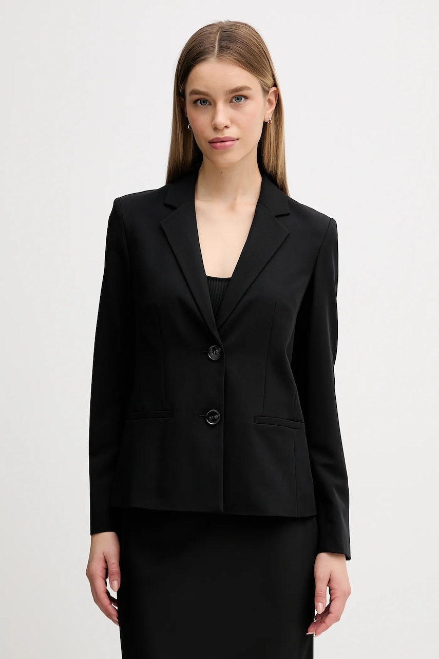 Sisley sacou culoarea negru, un singur rând de nasturi, uni, 2KVXLW01Q