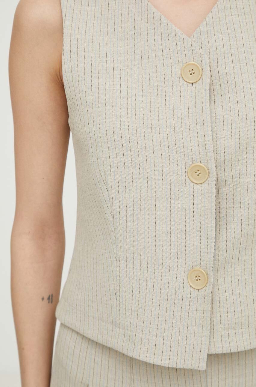 Γιλέκο Lovechild χρώμα: μπεζ φωτογραφία