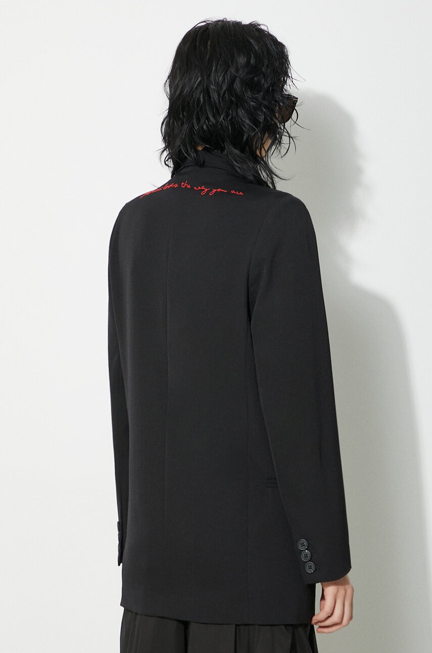 Fiorucci gyapjú kabát Black Double Breasted fekete, kétsoros gombolású, W01FPBDO044KN03BK01 termék 2. képe