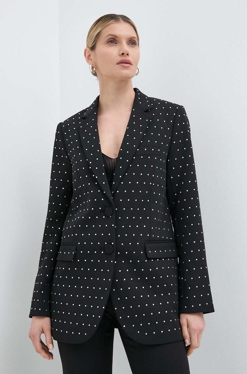 MICHAEL Michael Kors sacou culoarea negru, un singur rand de nasturi MICHAEL Michael Kors sacou culoarea negru, un singur rand de nasturi