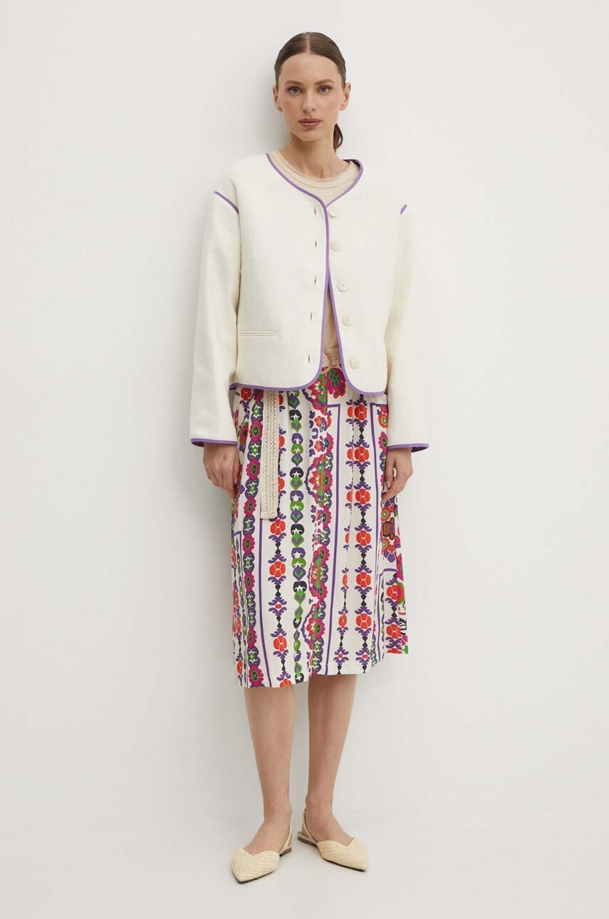 Σακάκι La Petite Française VOYAGE χρώμα: μπεζ φωτογραφία