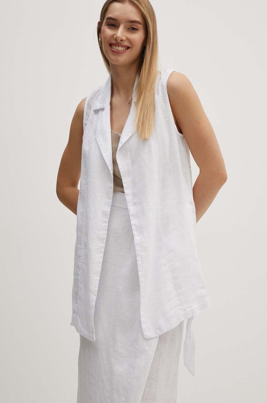 Sisley vesta de in culoarea alb, desfacut, 21I4LJ00L