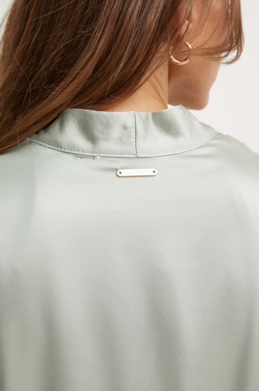 Κάπα Sandro Ferrone χρώμα: πράσινο, SFS150XBDISOTTA φωτογραφία