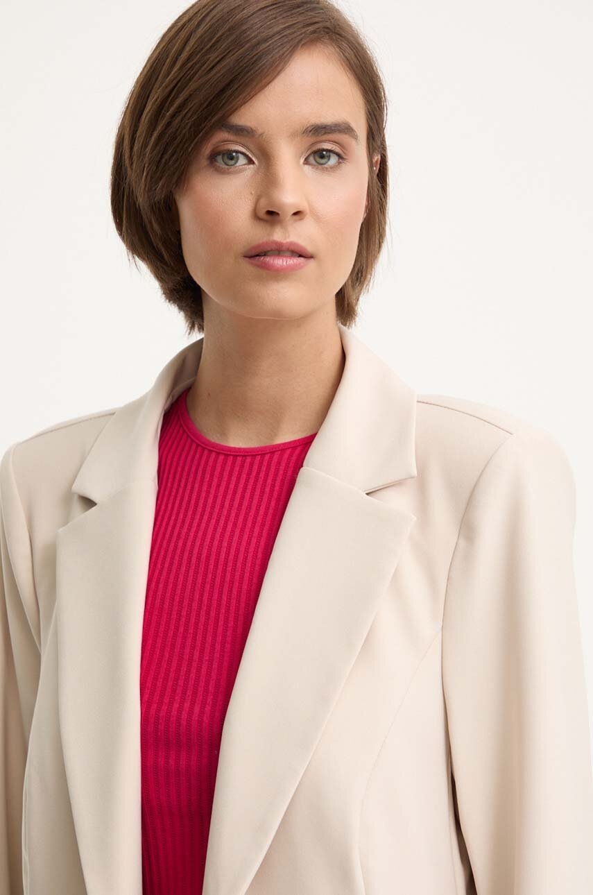 Σακάκι Sandro Ferrone χρώμα: μπεζ, SFS18XBDALTROVE φωτογραφία