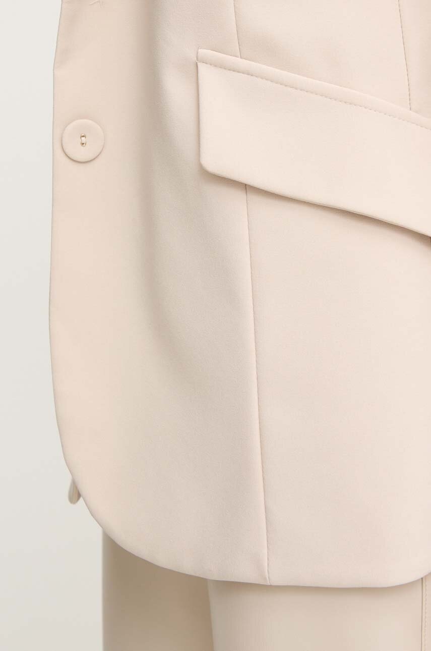 Σακάκι Sandro Ferrone χρώμα: μπεζ, SFS18XBDALTROVE φωτογραφία