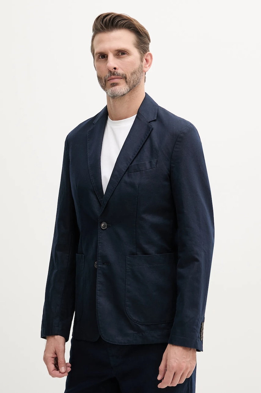 United Colors of Benetton blazer din amestec de in culoarea bej