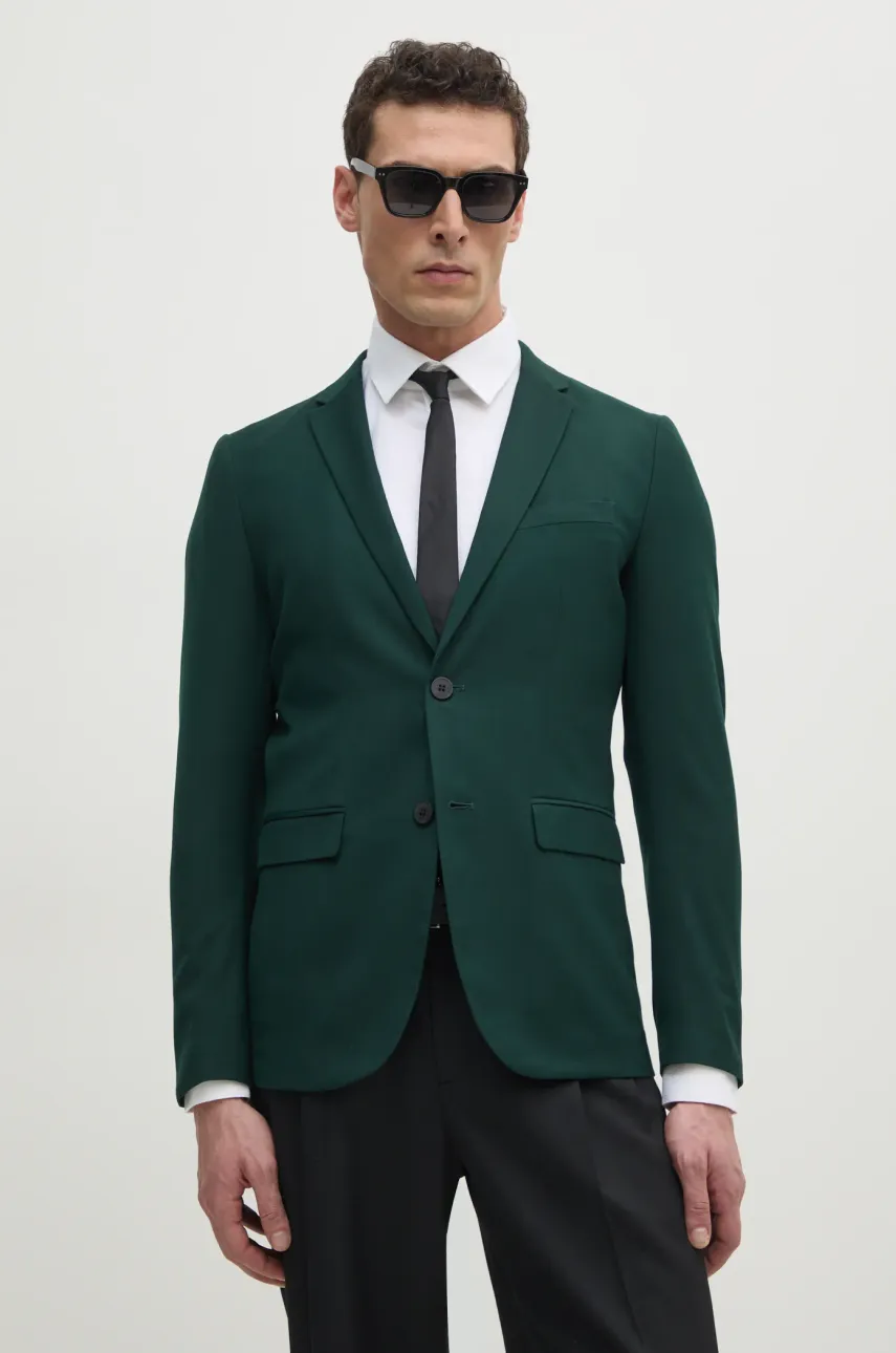 Sisley marynarka męska kolor zielony