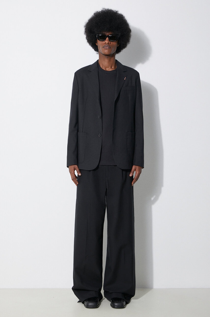 Μάλλινο σακάκι Paul Smith χρώμα: μαύρο, M1R-2151-K00001 φωτογραφία