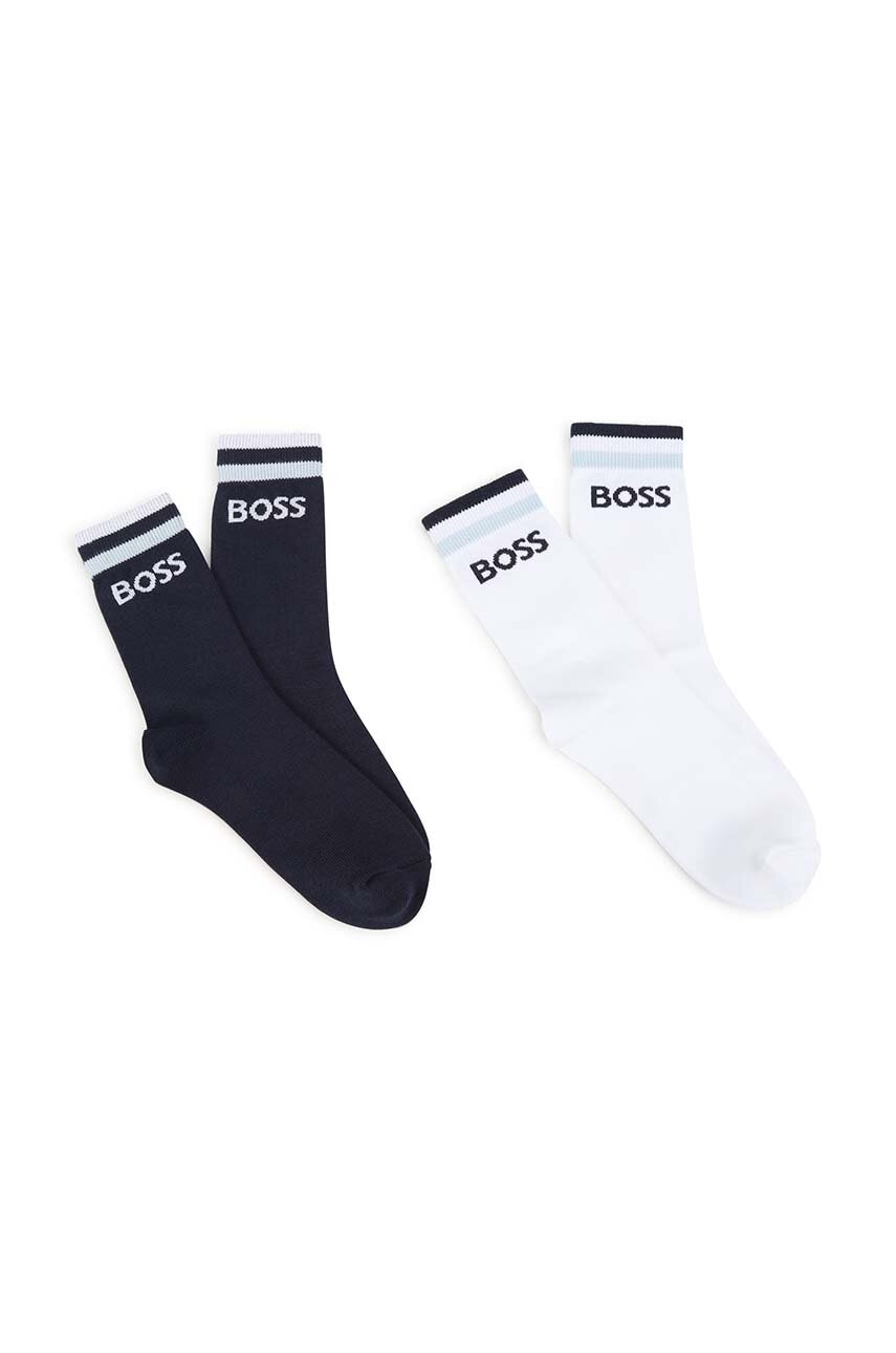 

Детски чорапи BOSS (2 броя) в тъмносиньо, Тъмносин