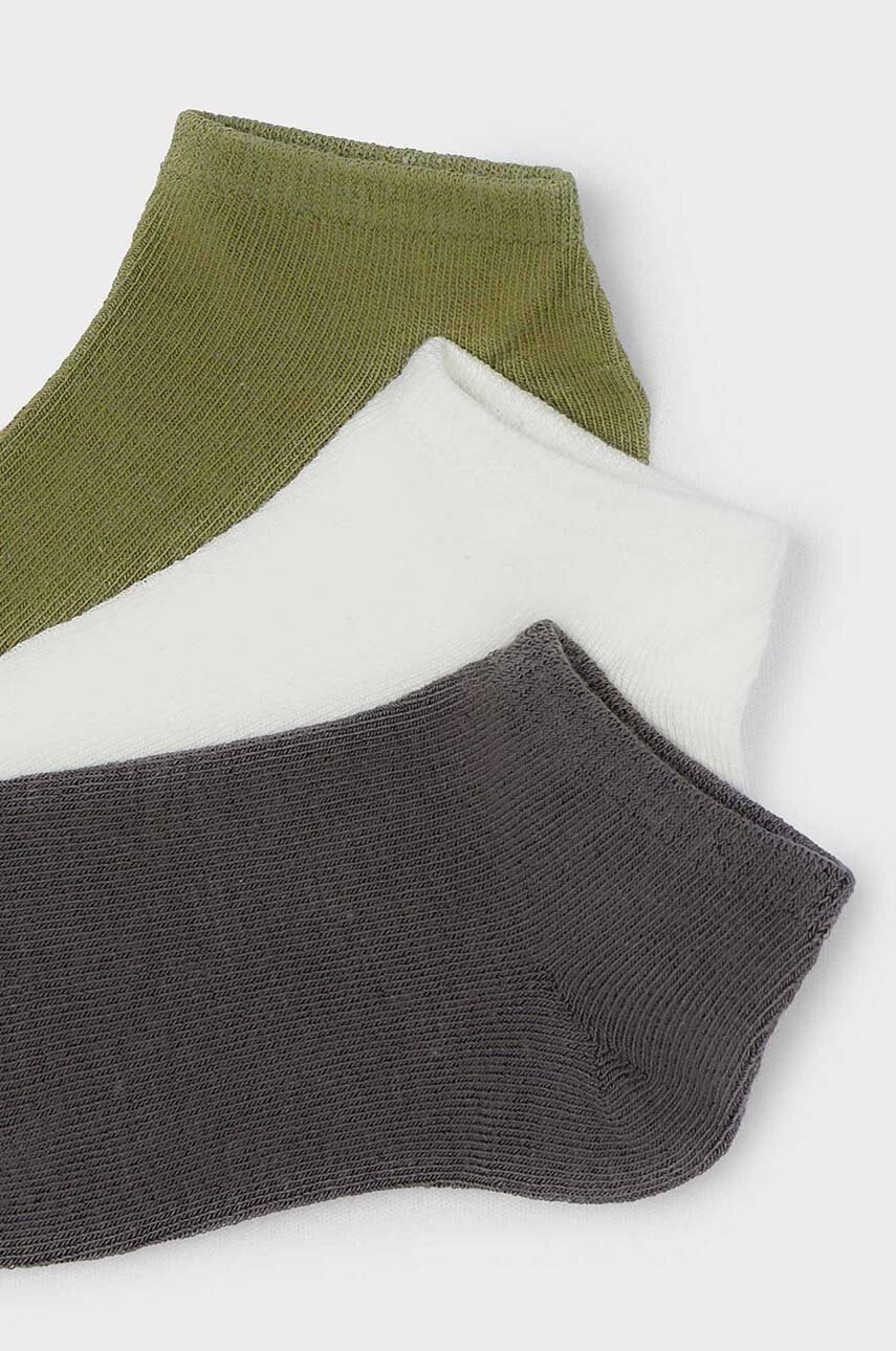 Дитячі шкарпетки Mayoral 3-pack колір зелений