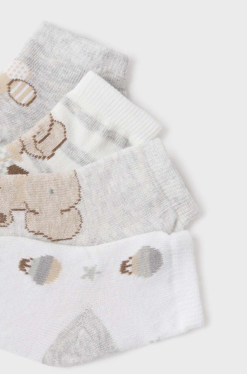 Шкарпетки для немовлят Mayoral Newborn 4-pack колір бежевий