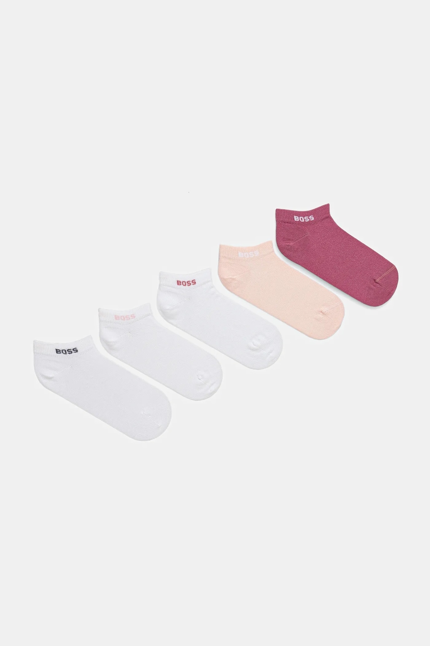 BOSS sosete 5-pack culoarea alb