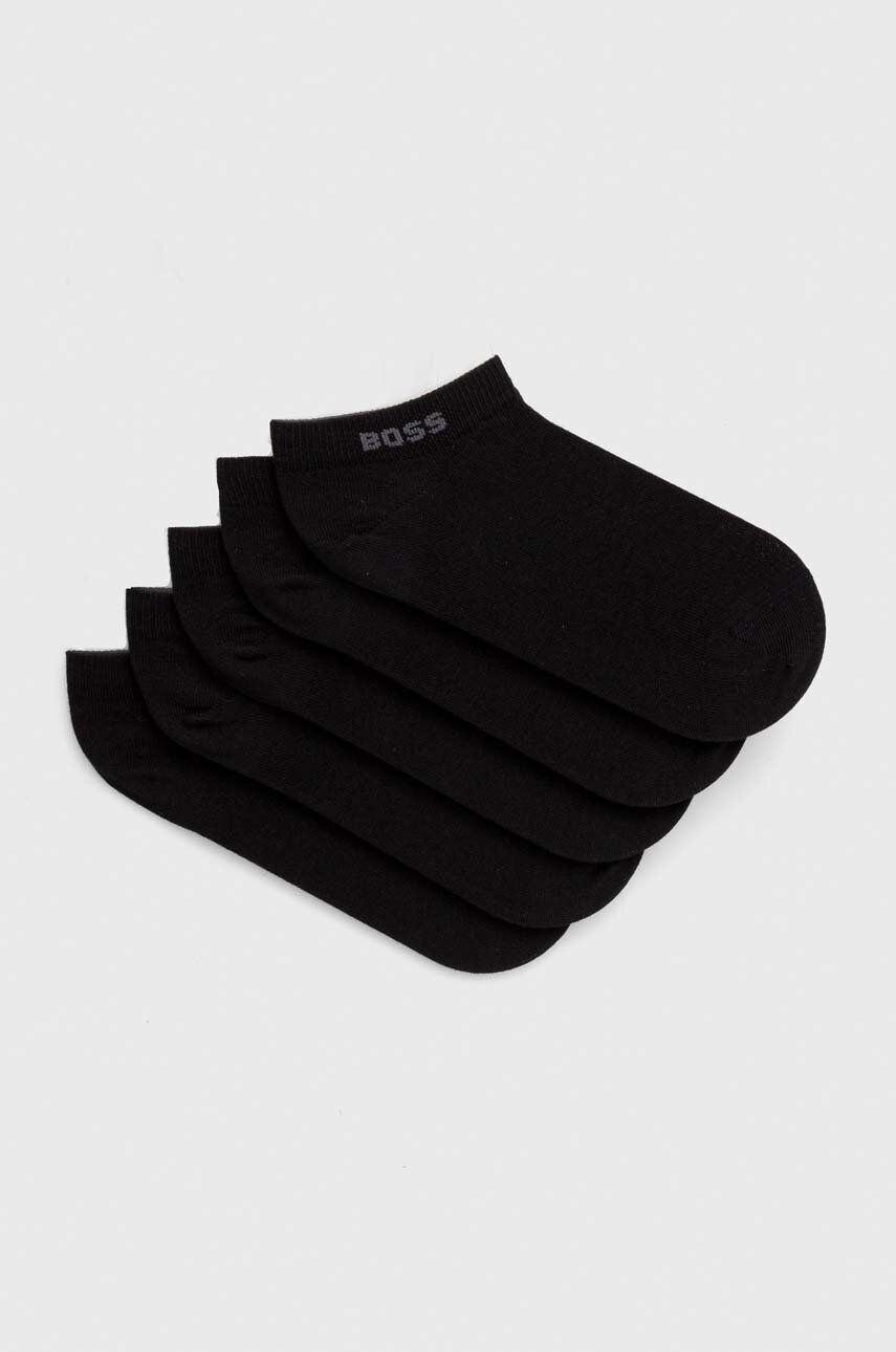 Levně Ponožky BOSS 5-pack dámské, černá barva, 50514840