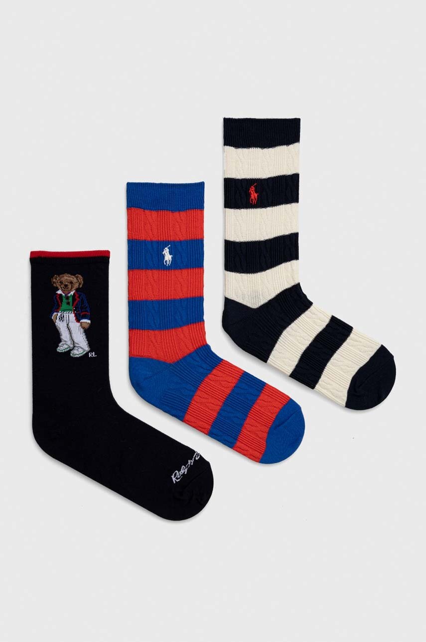 

Чорапи Polo Ralph Lauren (3 броя) в черно 455942344, Черен