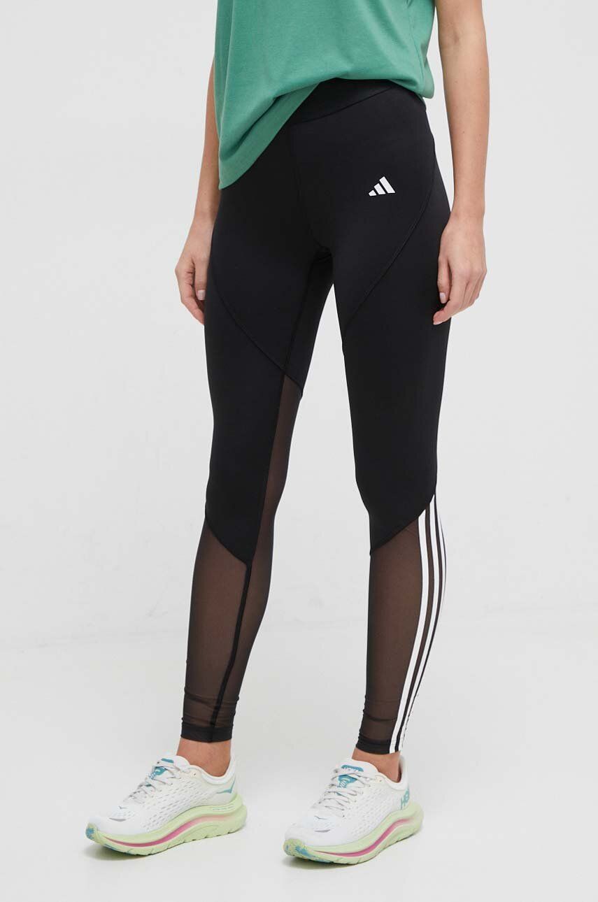 Tajice za trening adidas Performance Hyperglam boja: crna, s tiskom, IN9298