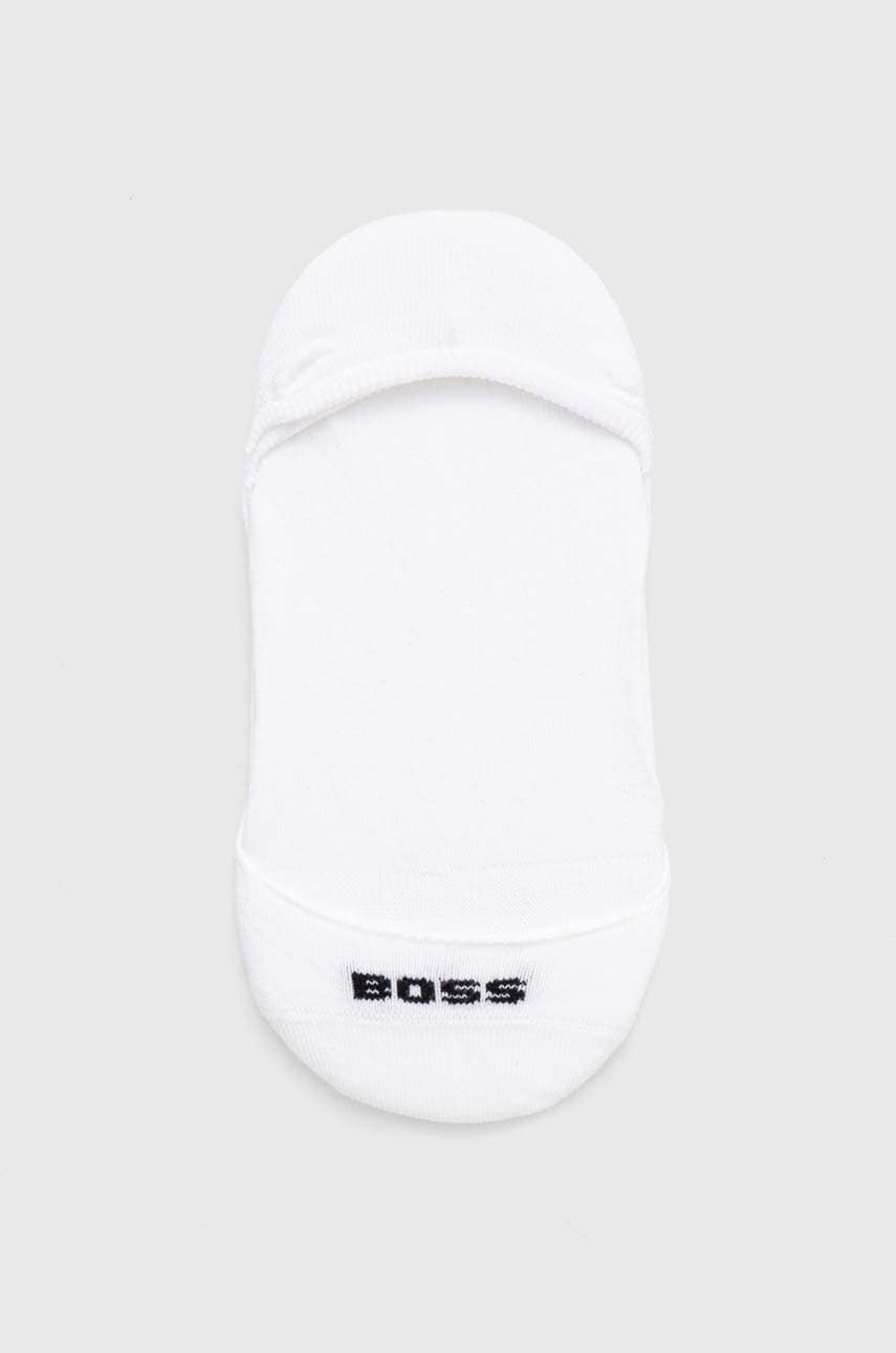 Levně Ponožky BOSS 2-pack dámské, bílá barva, 50510770
