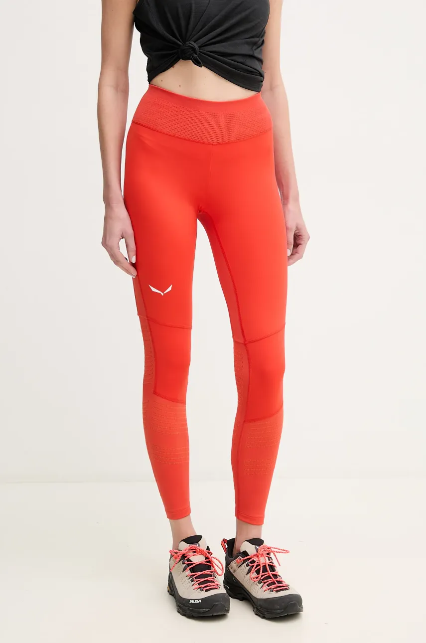 Salewa leggins sport Pedroc Dry Responsive femei, culoarea negru, neted, 00-0000028323