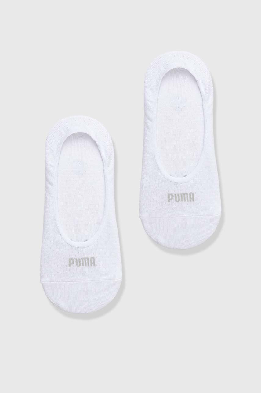 Ponožky Puma 2-pack dámské, bílá barva, 938383