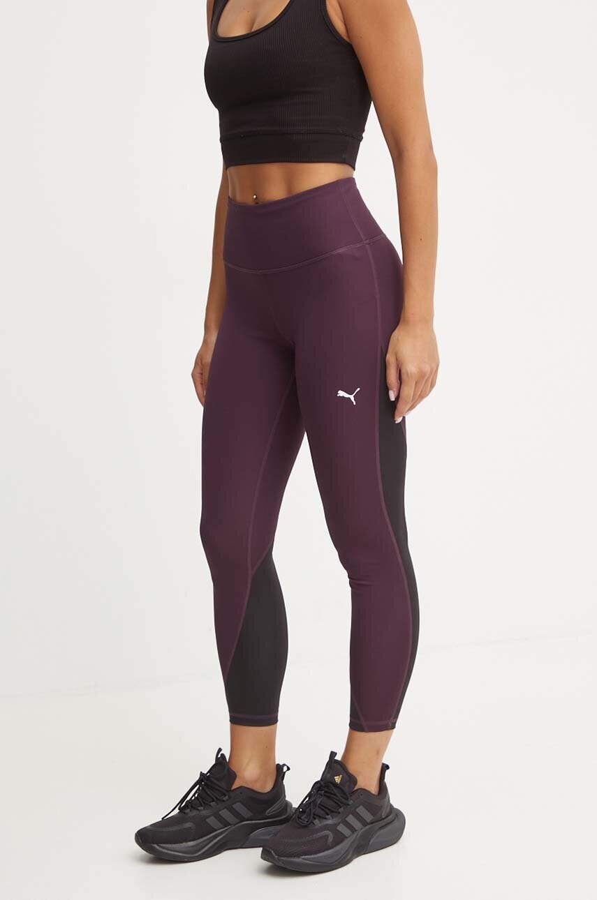 Puma leggins de antrenament Train All Day culoarea negru, modelator