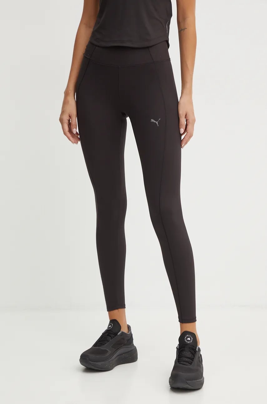 Puma jambiere de yoga STUDIO FOUNDATION culoarea negru, uni, 524847