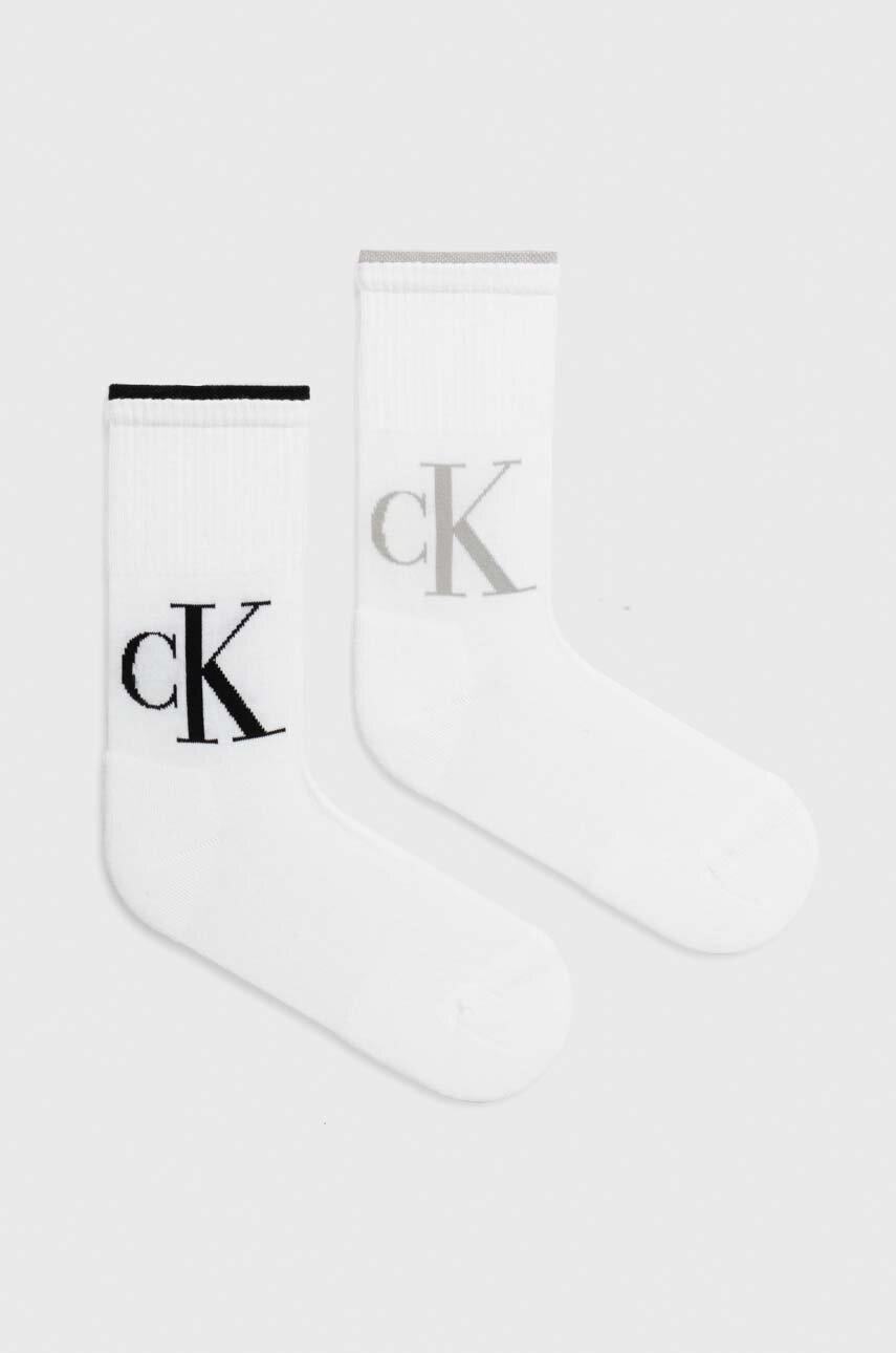 

Чорапи Calvin Klein Jeans (2 броя) в бяло 701226663, Бял