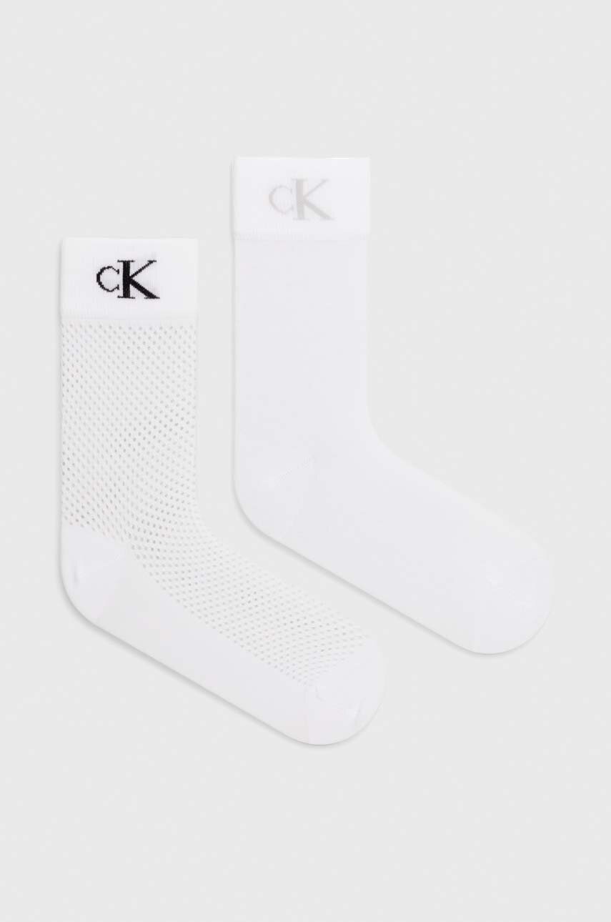 

Чорапи Calvin Klein Jeans (2 броя) в бяло 701226664, Бял