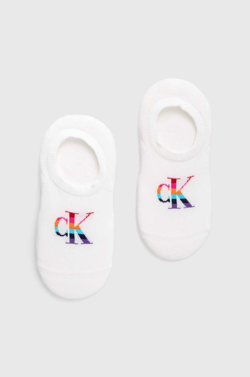 

Чорапи Calvin Klein Jeans (2 броя) в бяло 701226673, Бял