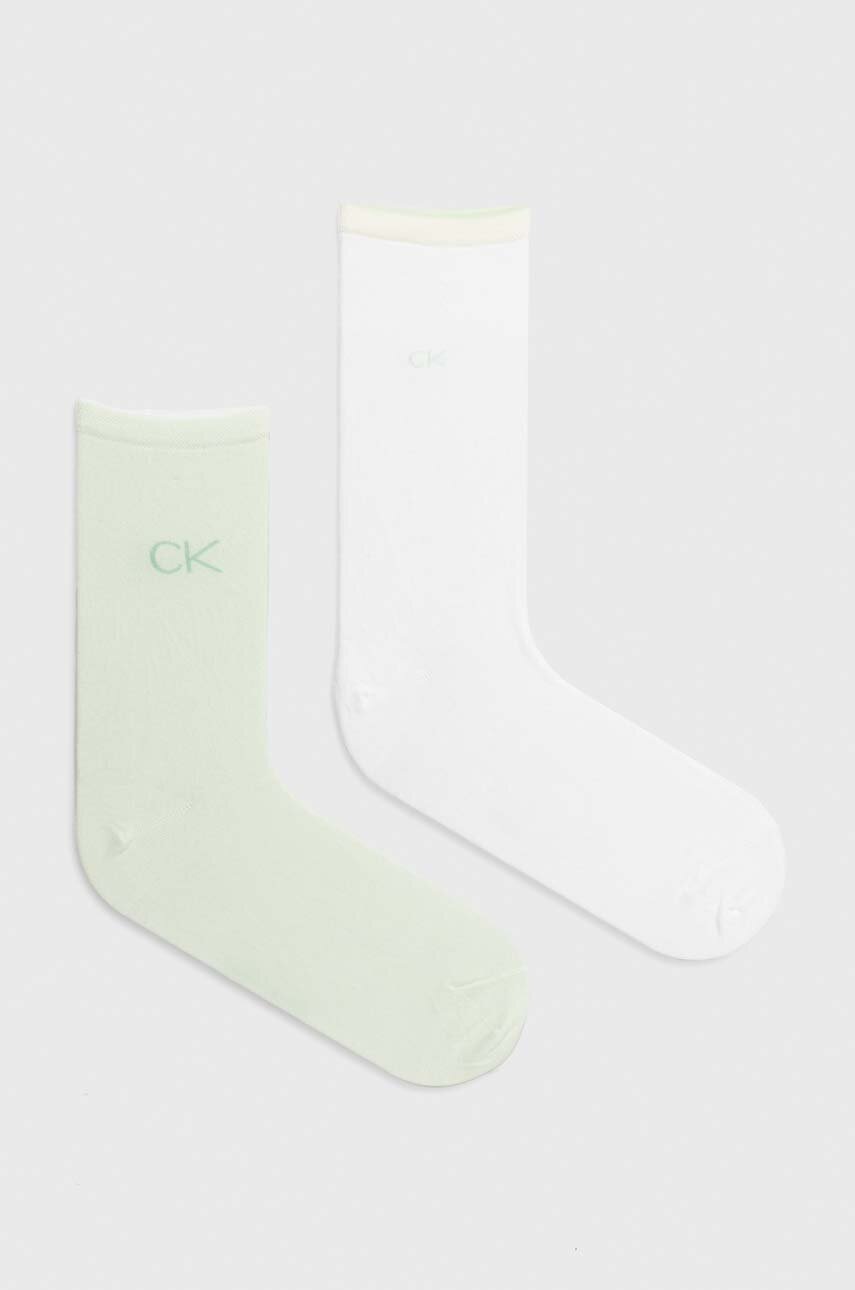 

Чорапи Calvin Klein (2 броя) в зелено 701228101, Зелен