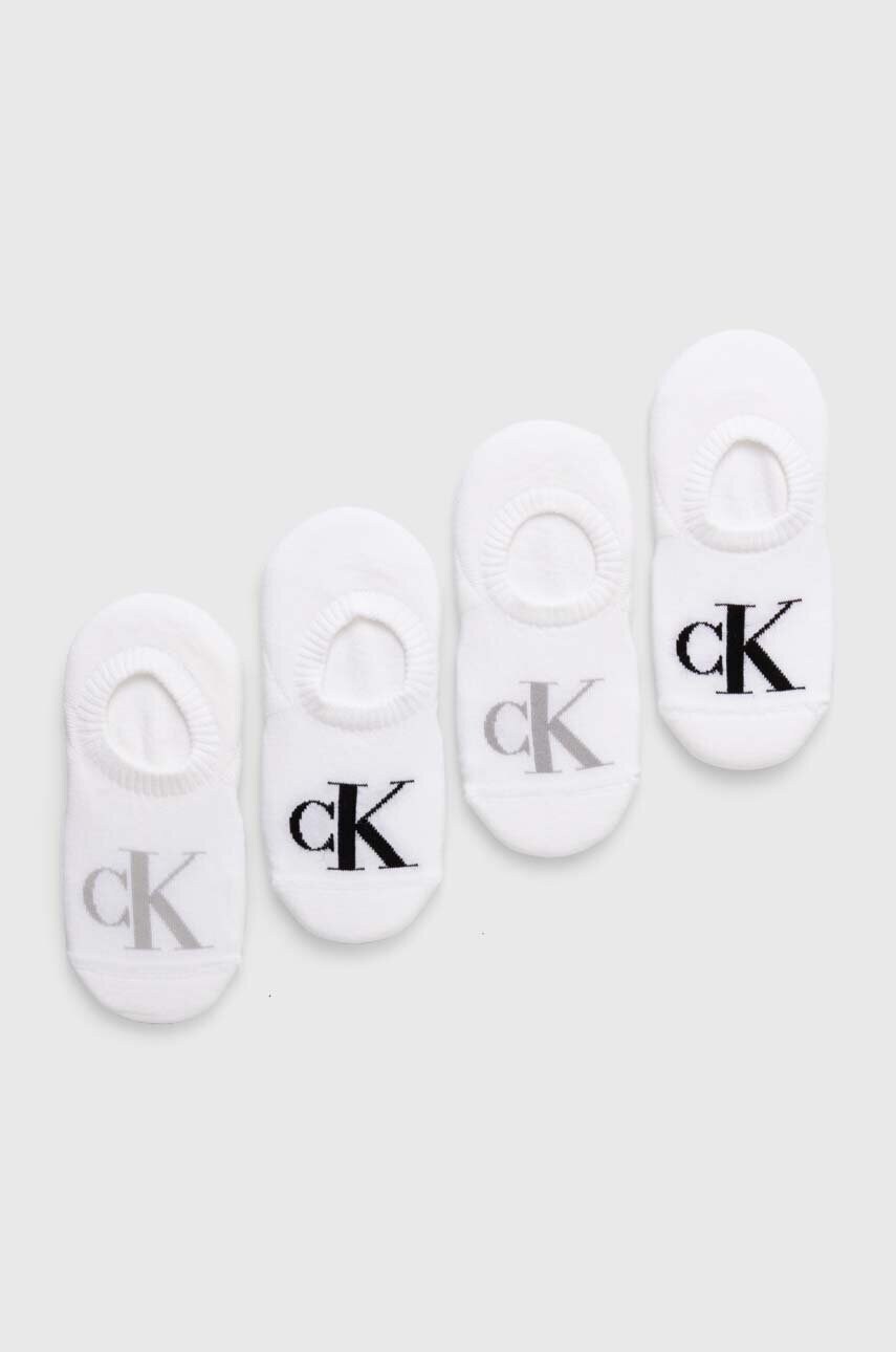 

Чорапи Calvin Klein Jeans (4 чифта) в бяло 701229678, Бял