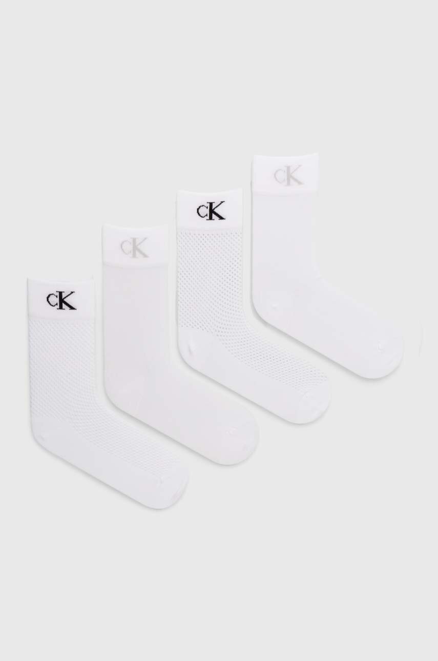 

Чорапи Calvin Klein Jeans (4 чифта) в бяло 701229687, Бял