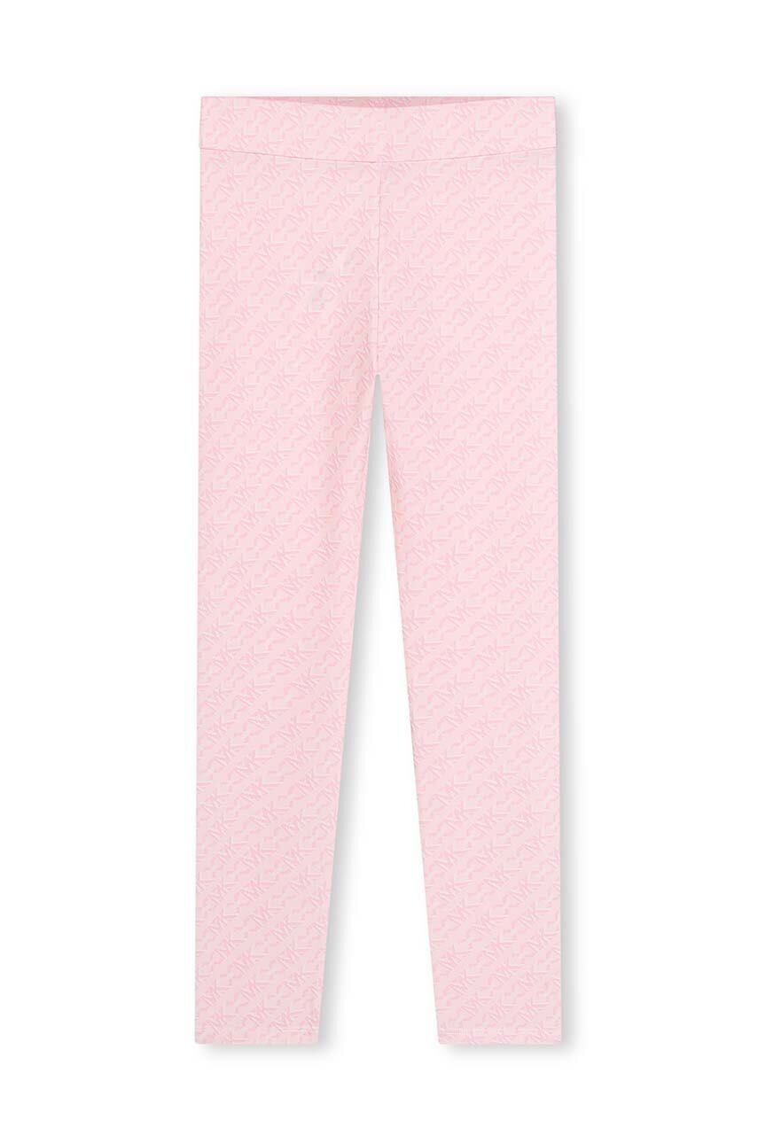 Детские леггинсы Michael Kors цвет розовый с узором Детские леггинсы Michael Kors цвет розовый с узором