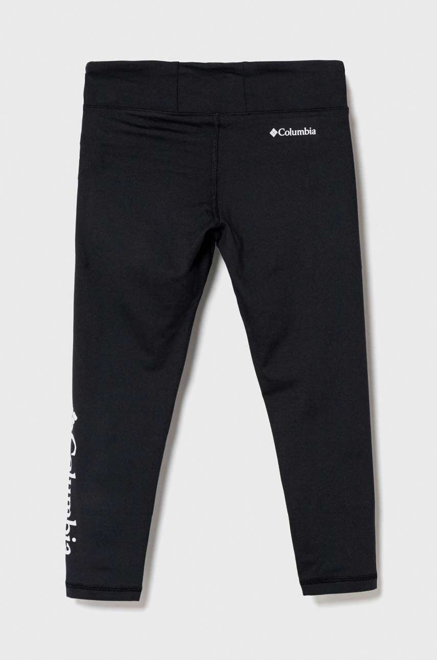Детские леггинсы Columbia Columbia Hike Leggi цвет чёрный с принтом