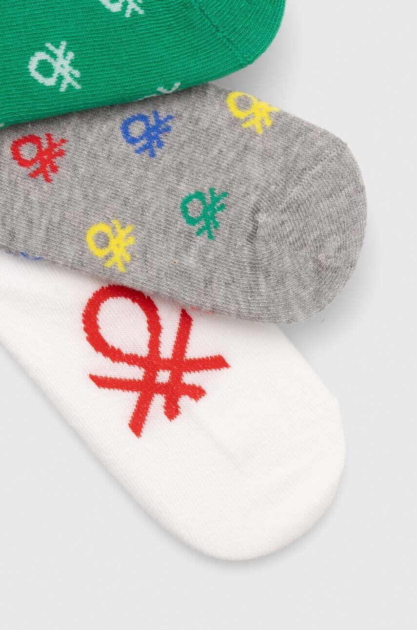 Детские носки United Colors of Benetton 3 шт цвет зелёный