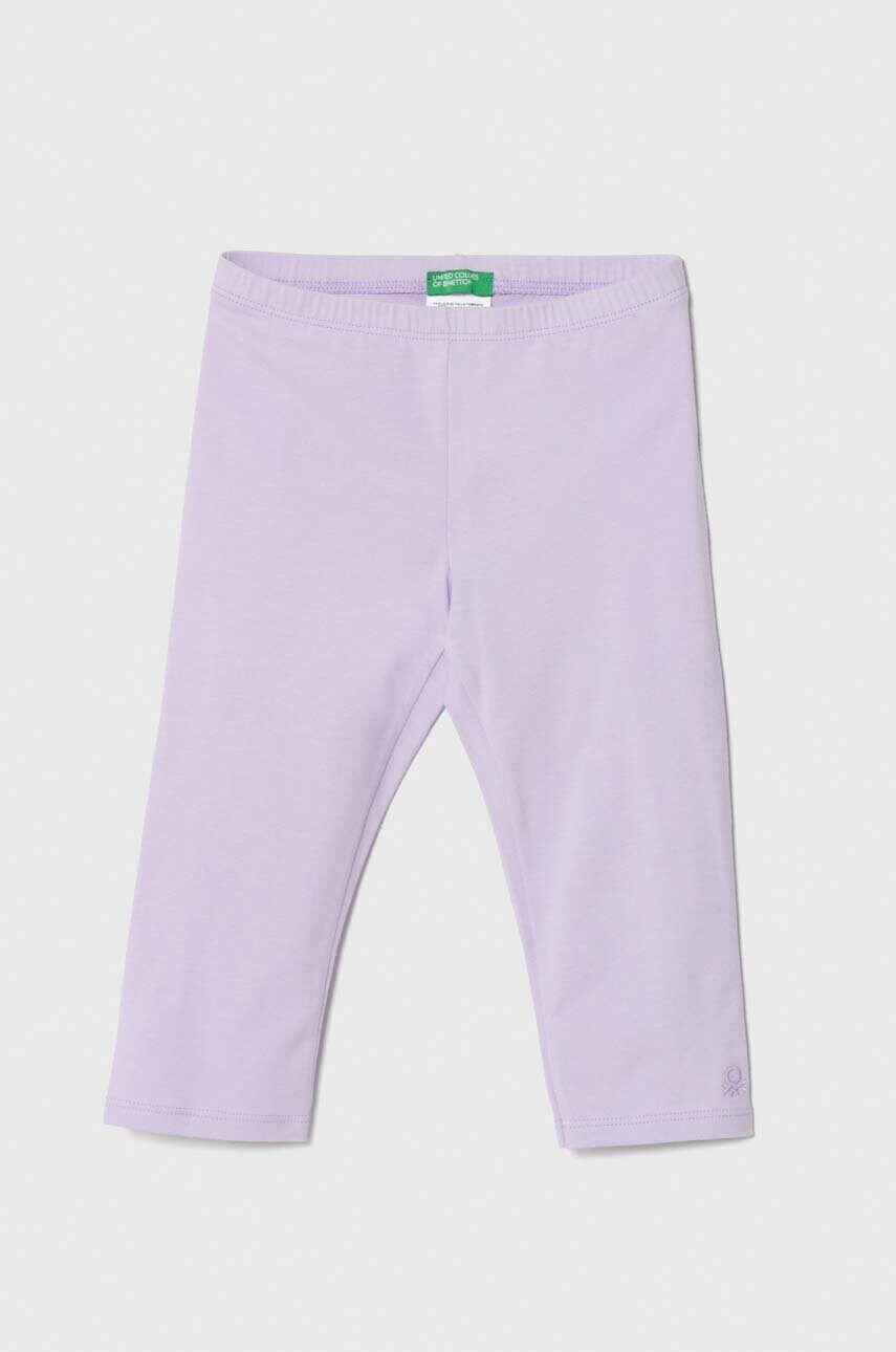 

Детски клин United Colors of Benetton в лилаво с изчистен дизайн, Виолетов