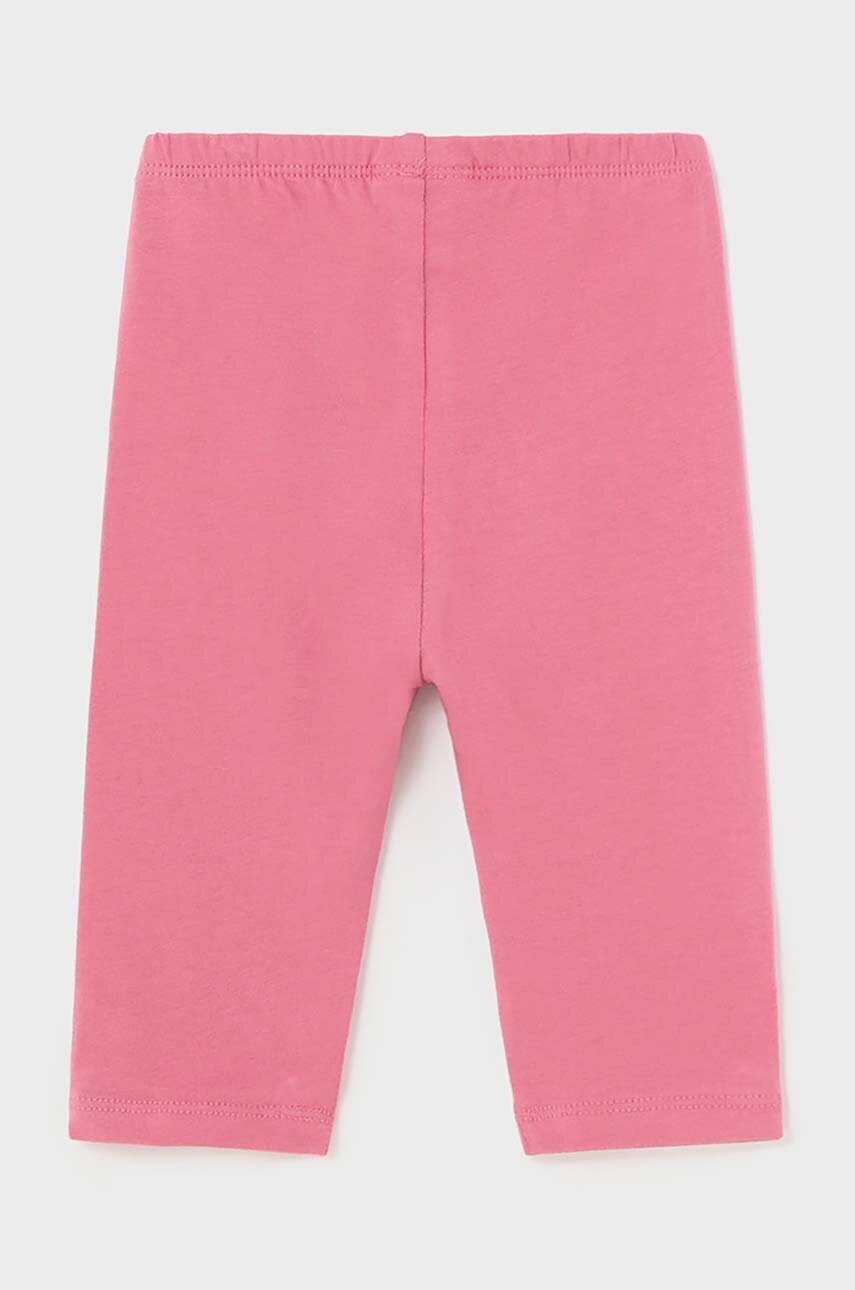 Леггинсы для младенцев Mayoral цвет розовый однотонные Леггинсы для младенцев Mayoral цвет розовый однотонные