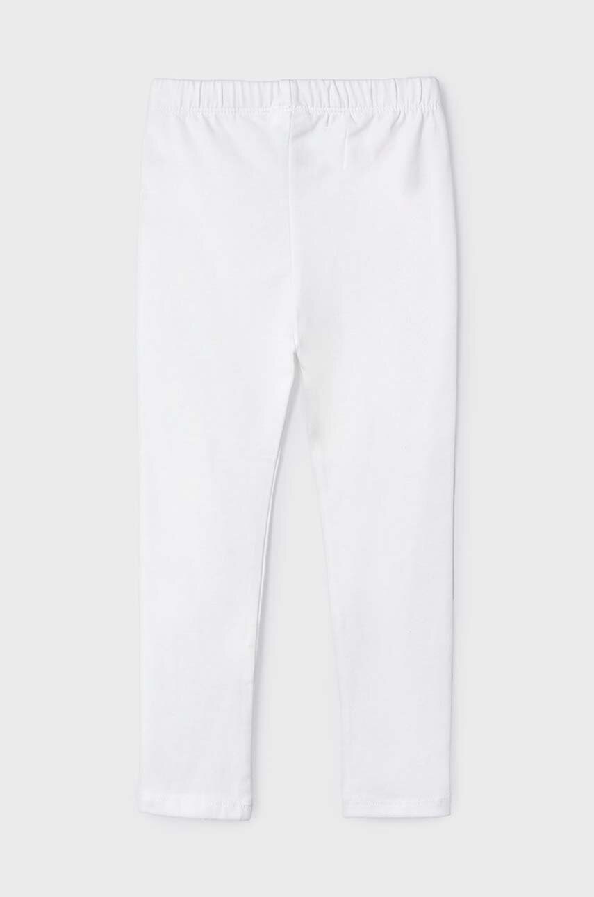 Детские леггинсы Mayoral цвет белый однотонные