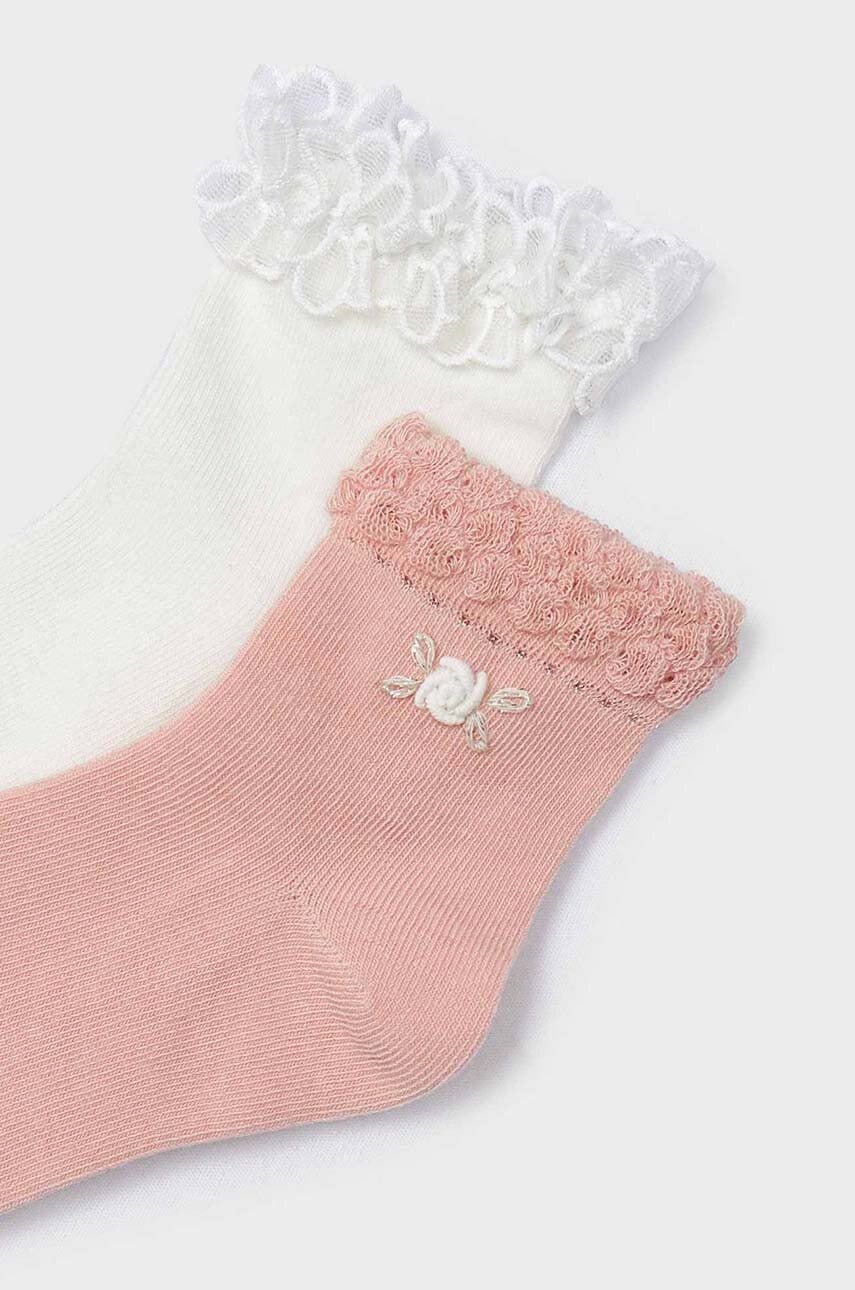 Детские носки Mayoral 2 шт цвет бежевый Детские носки Mayoral 2 шт цвет бежевый