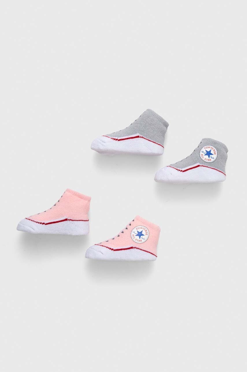 

Бебешки чорапи Converse (2 броя) в розово, Розов
